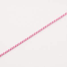 Cord Pink-White (2mm)