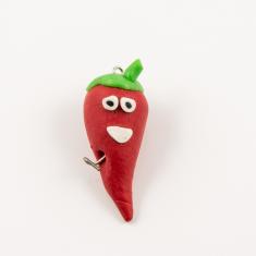 Pepper Fimo Red (2.7x1.6cm)