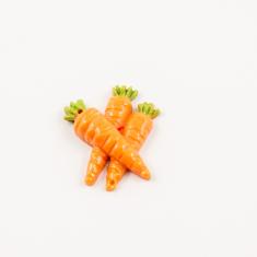 Acrylic Carrots Orange (2.7x2.3cm)