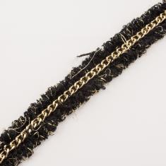 Braid Black-Gold Chain (2.5cm)