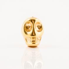 Gold Plated Skull (1.8x1.4cm)