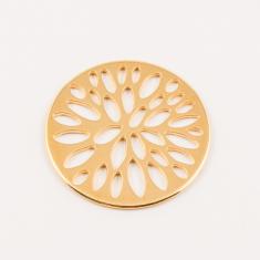 Gold Plated Perforated Item (3.8cm)