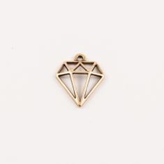 Metal Diamond Bronze (1.9x1.7cm)