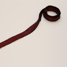 Taffeta Strip Red 1m