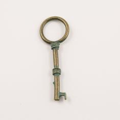 Bronze Key Oxidized 6.2x2.1cm